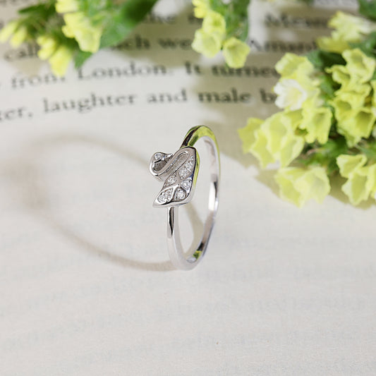 Silver Swan Beautiful Rings for Ladies