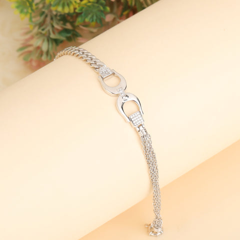 Silver chain bracelet design