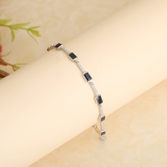Semi precious blue stones bracelet