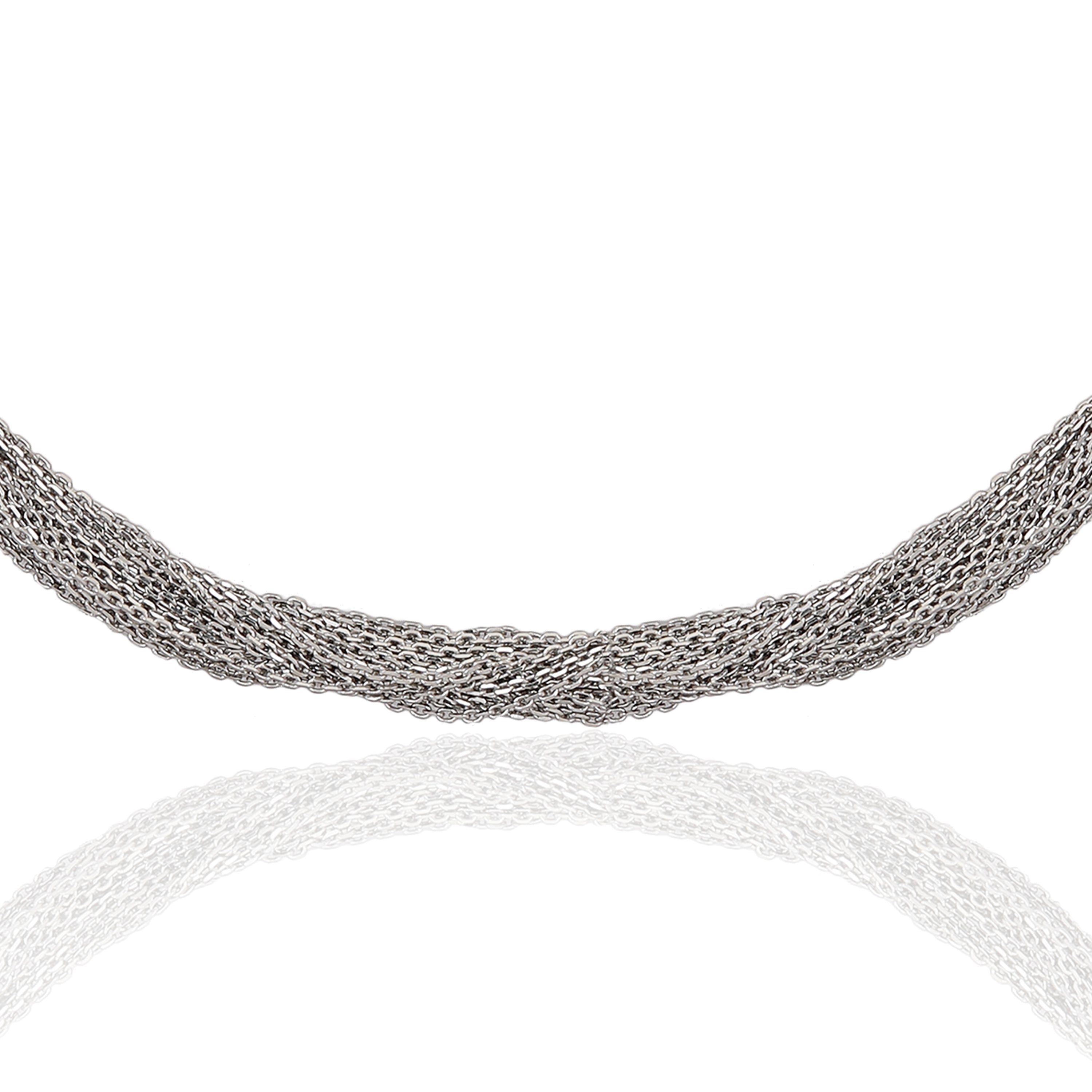 Silver crochet chain