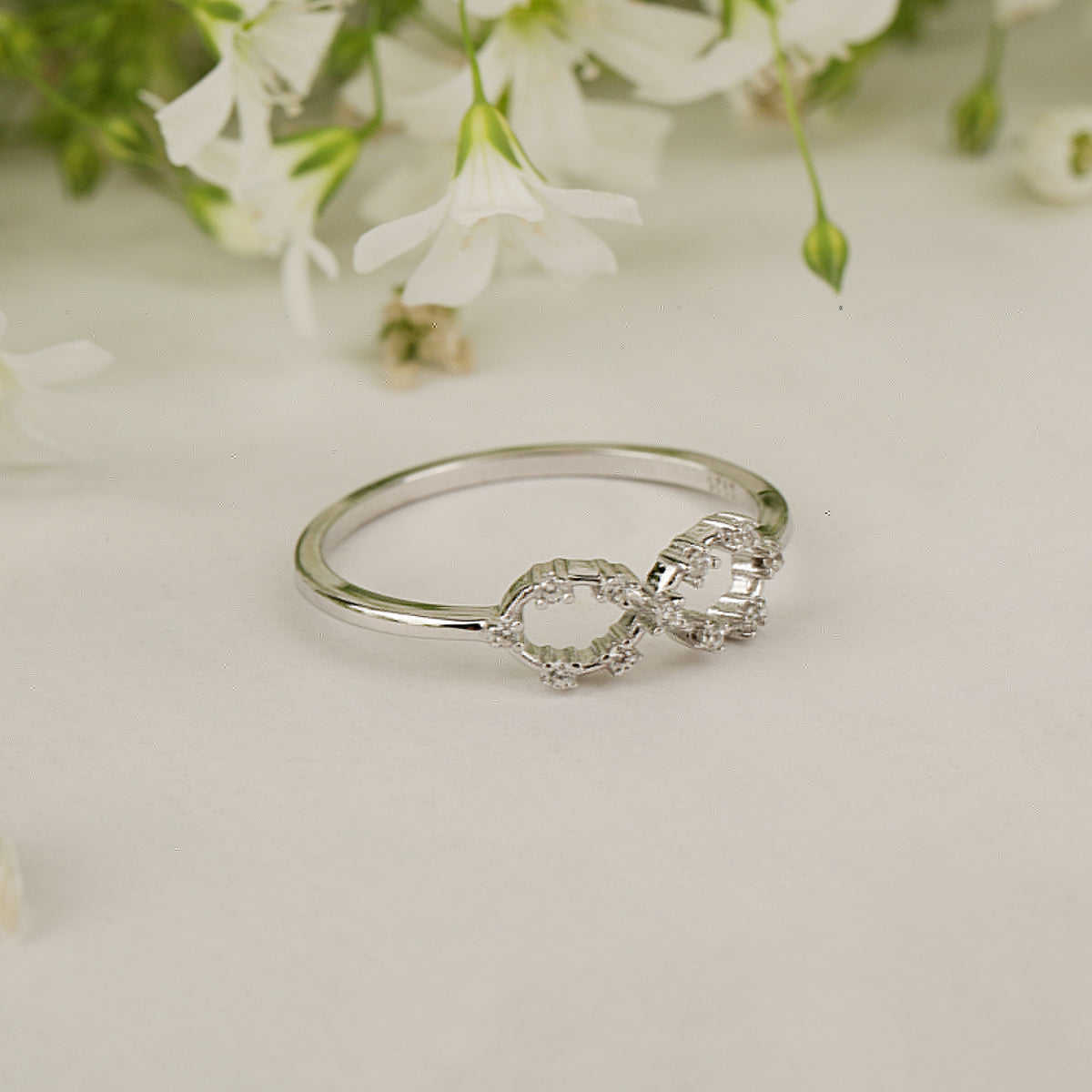 silver infinity ring