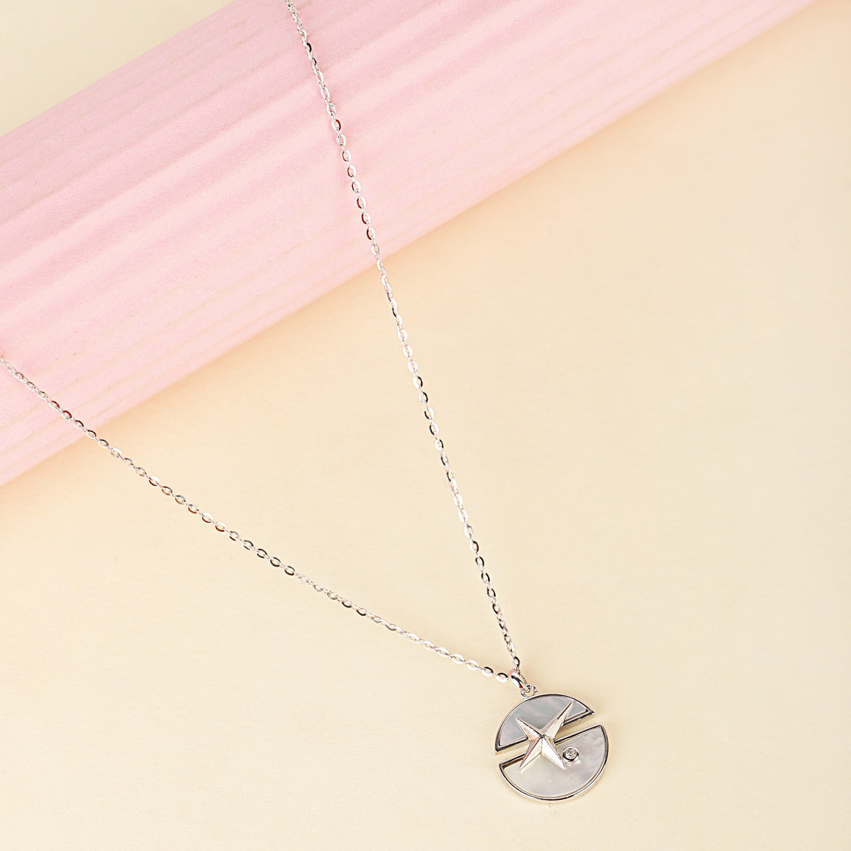 Silver Sparkling Star Necklace