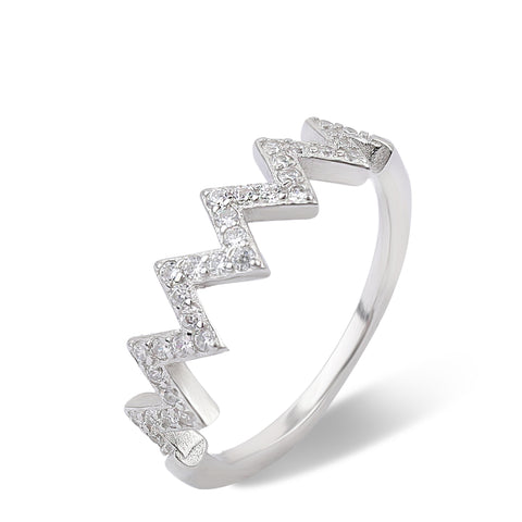 Silver Zig Zag Ring
