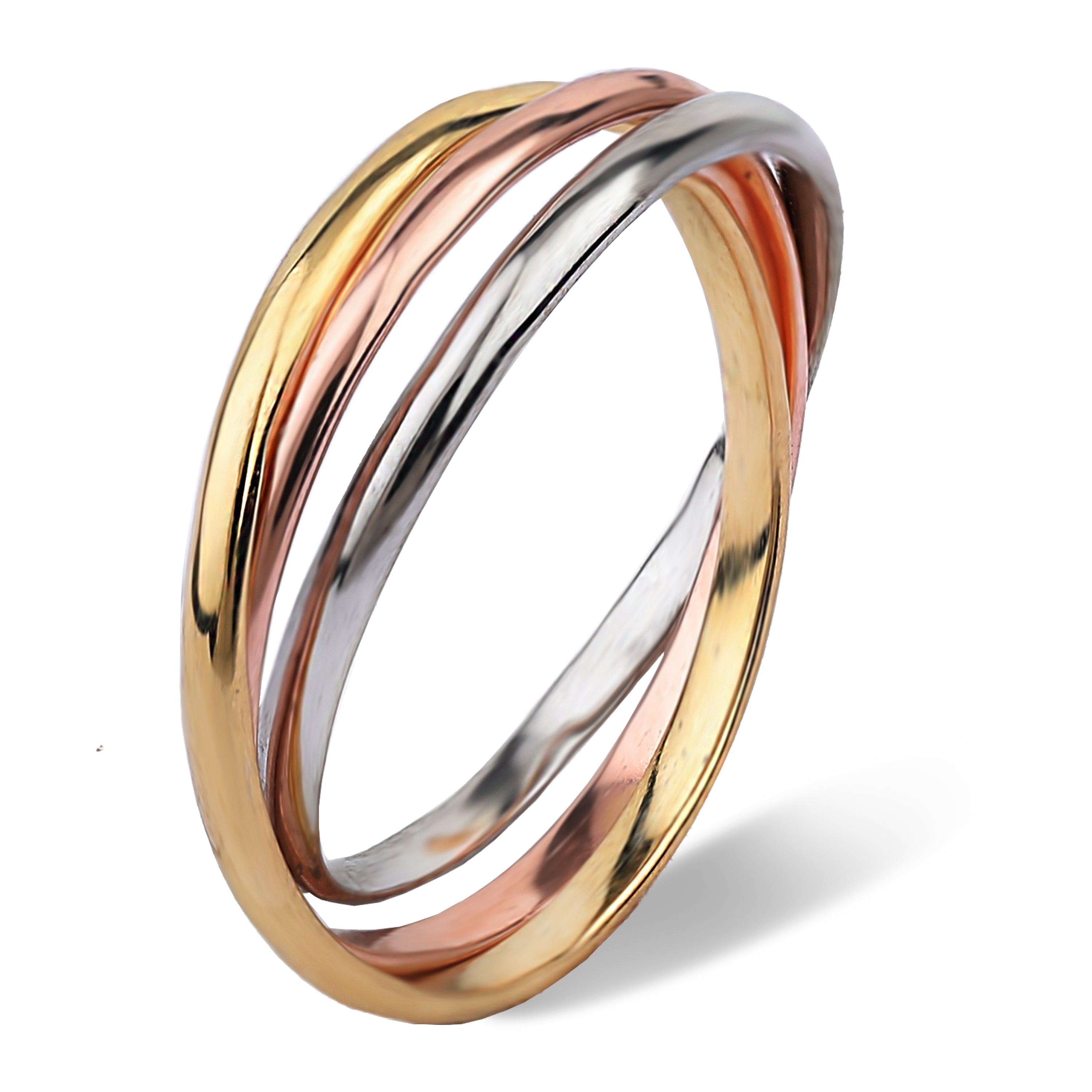Tricolor rolling ring