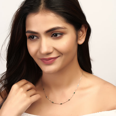 Green Emerald Necklace