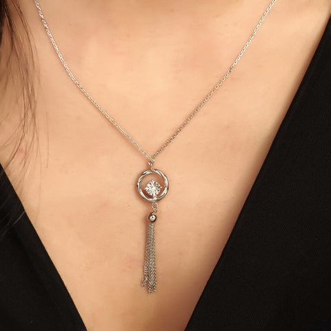 Silver chain with unique pendant