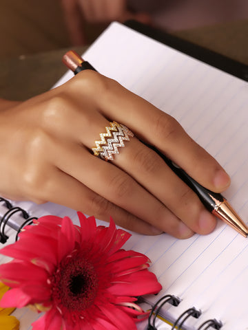 Silver Zig Zag Ring