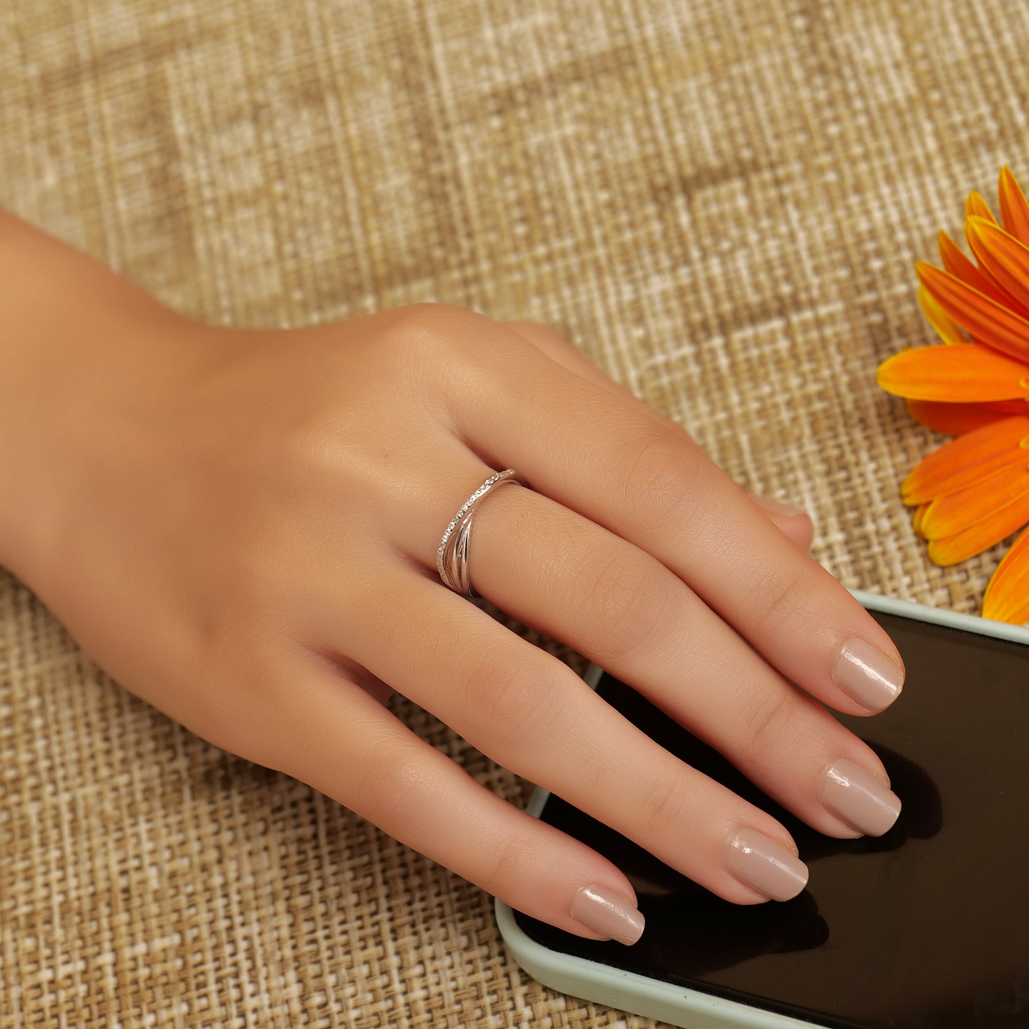 Stunning Silver Adjustable Crystal Diamond Ring Shop Now โ Eri